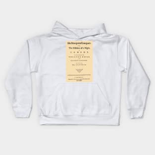 First Edition:Oliver Goldsmith She Stoops to Conquer Kids Hoodie